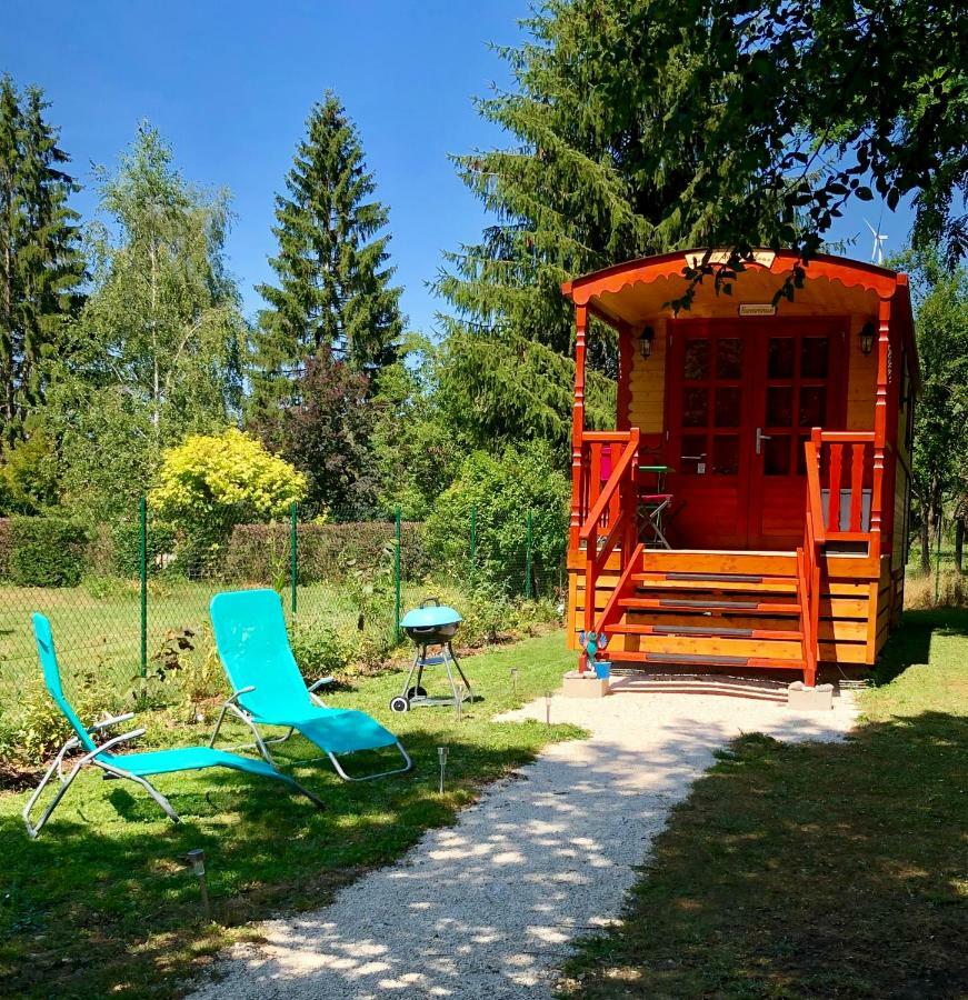 Gite Roulotte - La Cle Du Bonheur Orve Bagian luar foto